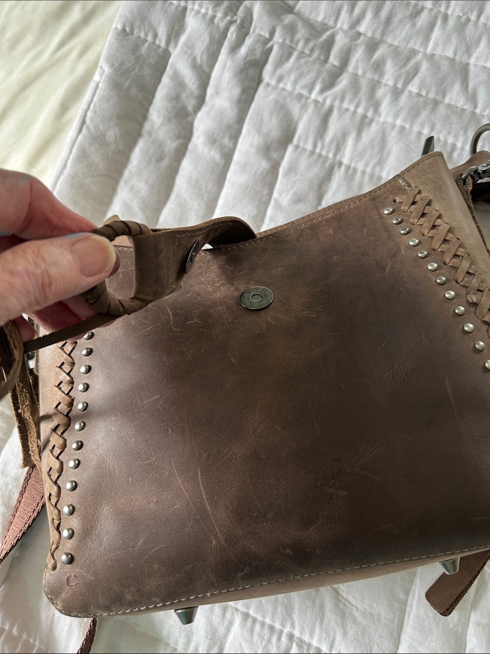 Montana West western leather crossbody bag - Picture 2 of 9